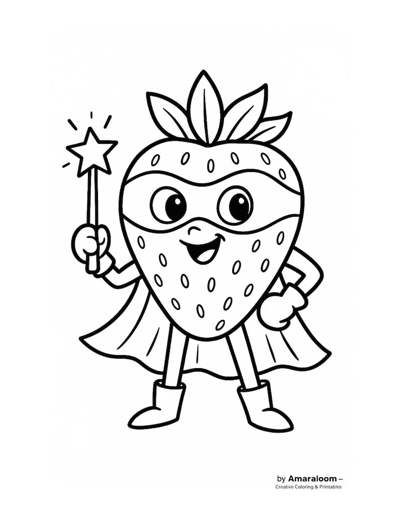 Superheld Obst & Gemüse Malbuch – Bild 4 von 6