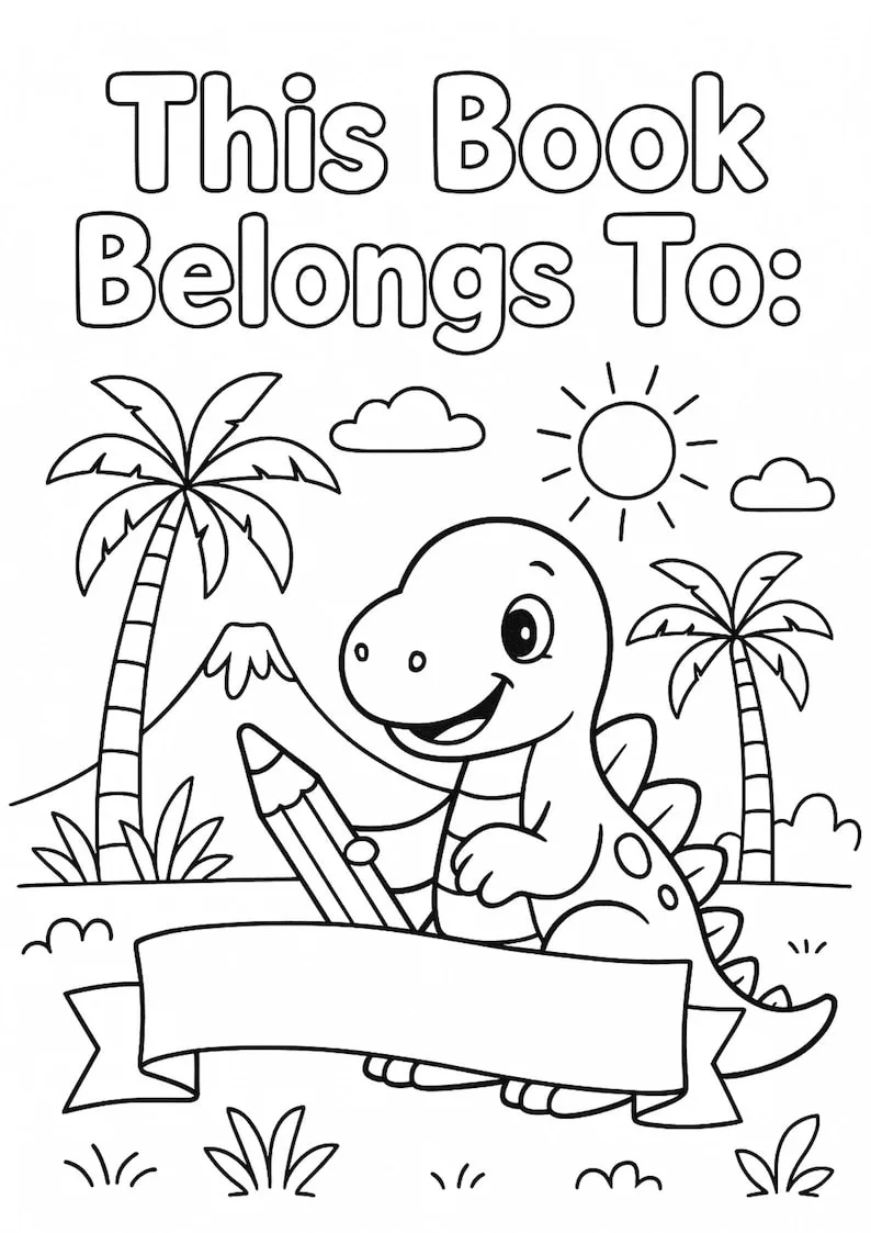 Mini Dinosaurier Malbuch – Bild 2 von 6