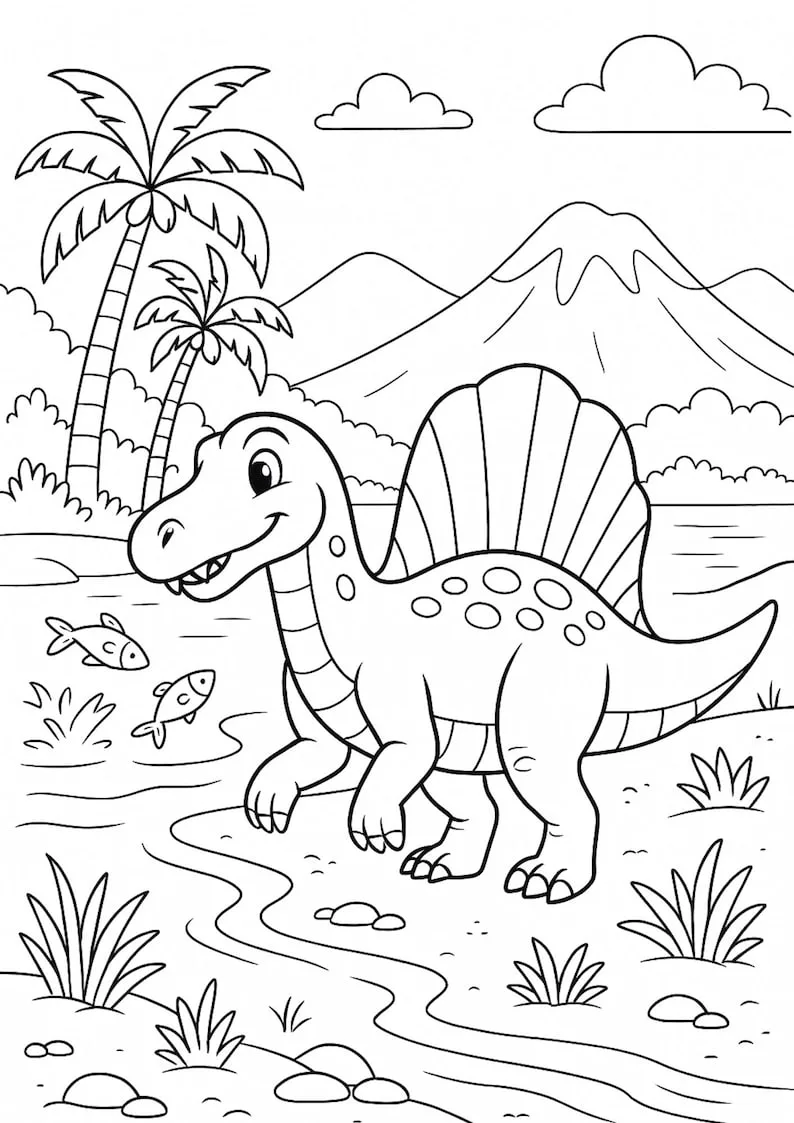 Mini Dinosaurier Malbuch – Bild 4 von 6