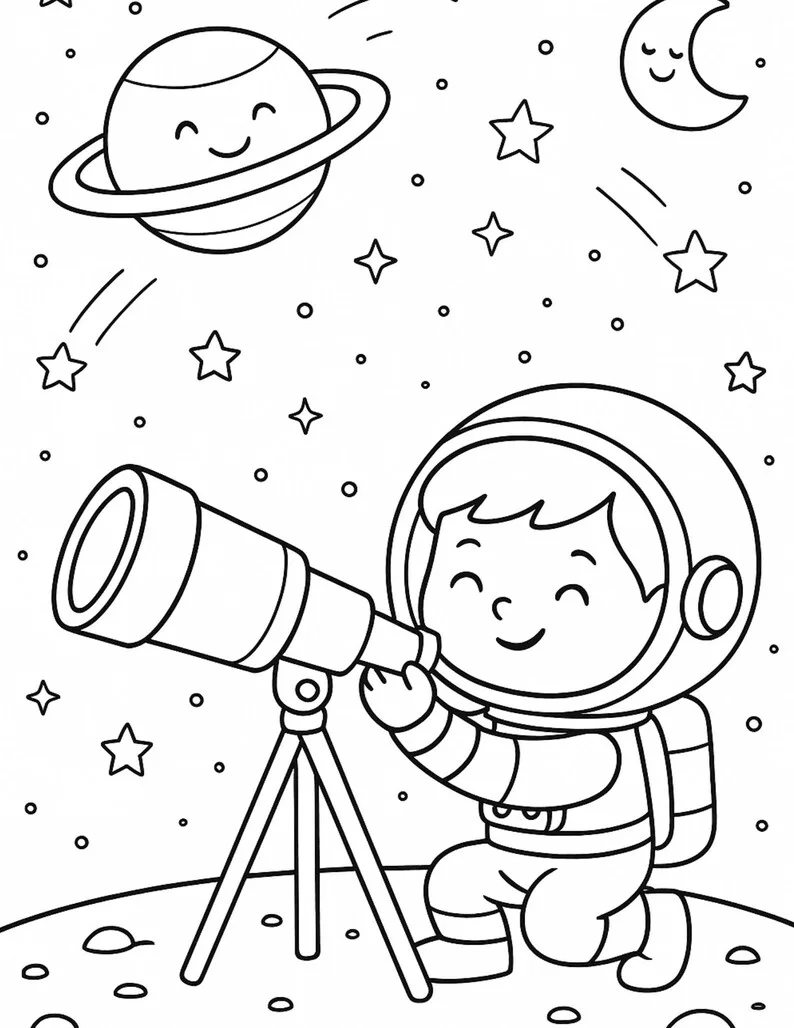Space Coloring Book – Image 3 of 6