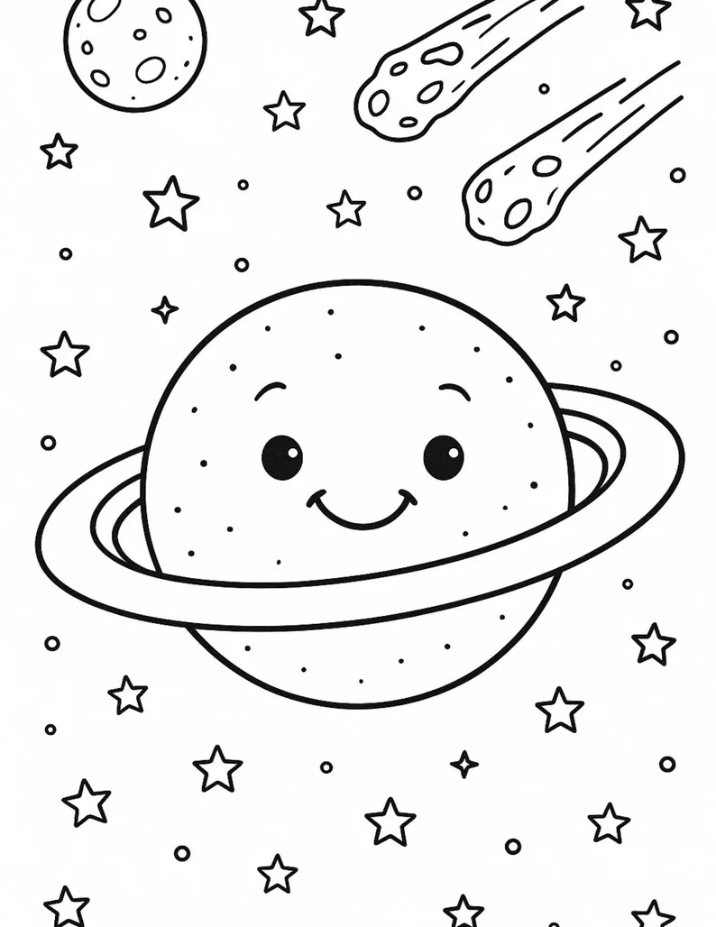 Space Coloring Book – Image 5 of 6