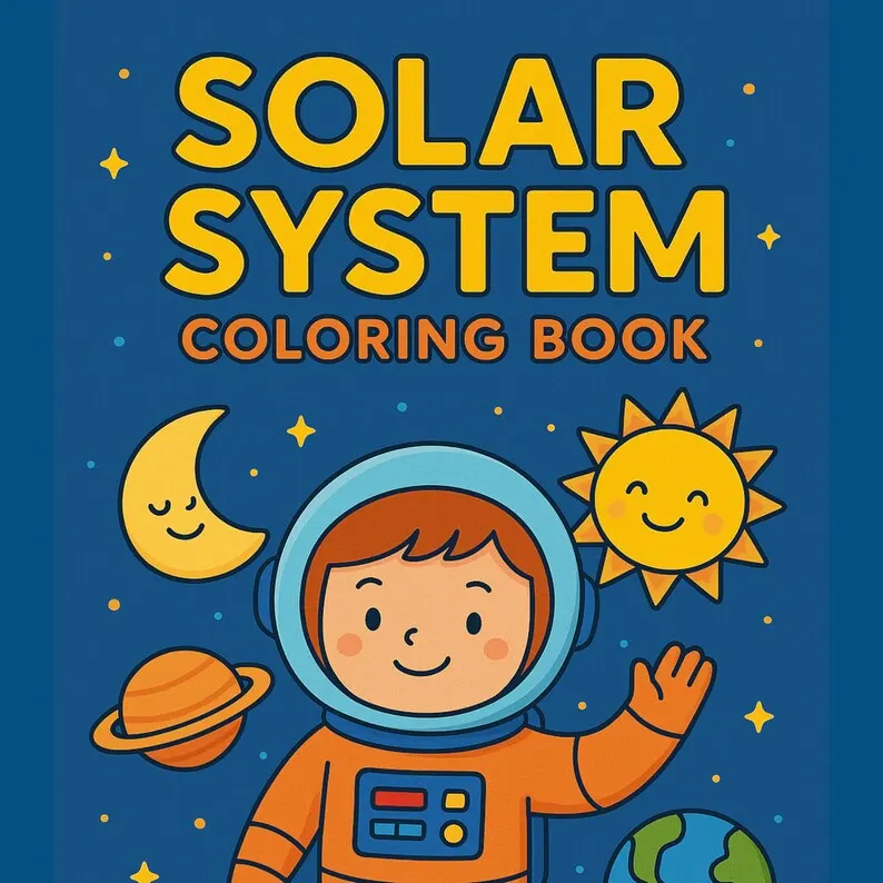 Sistema solare da colorare e imparare