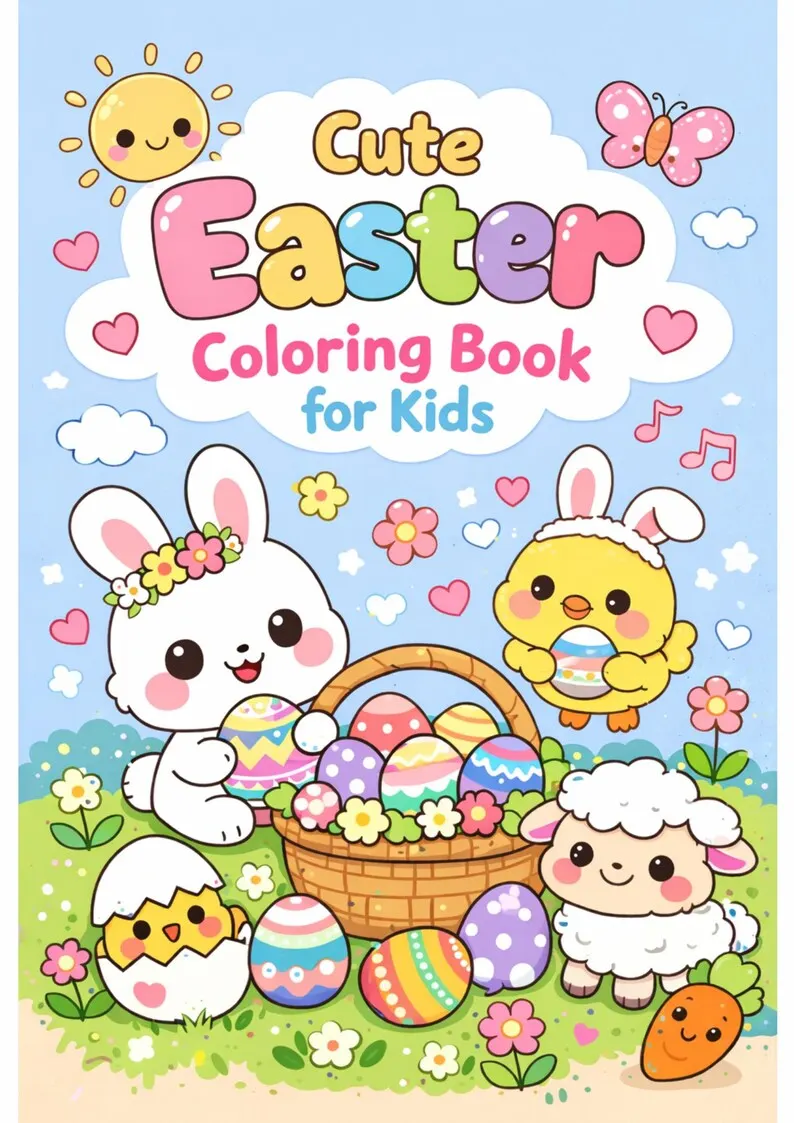 Libro da colorare di Pasqua