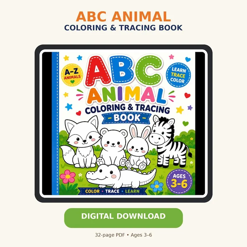 ABC degli animali da colorare