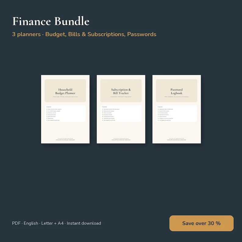 Finance Planner Bundle