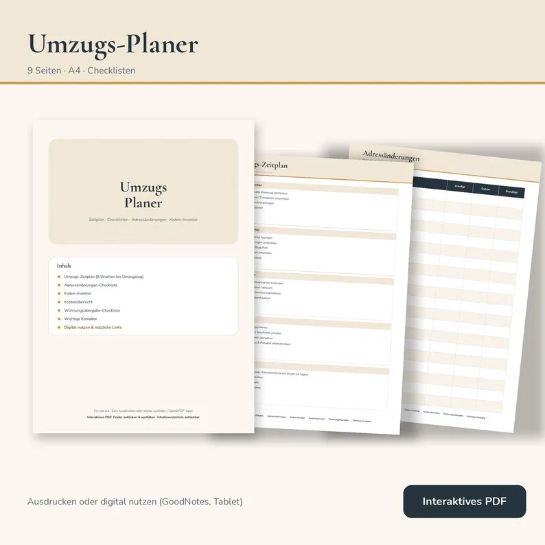 Planner trasloco